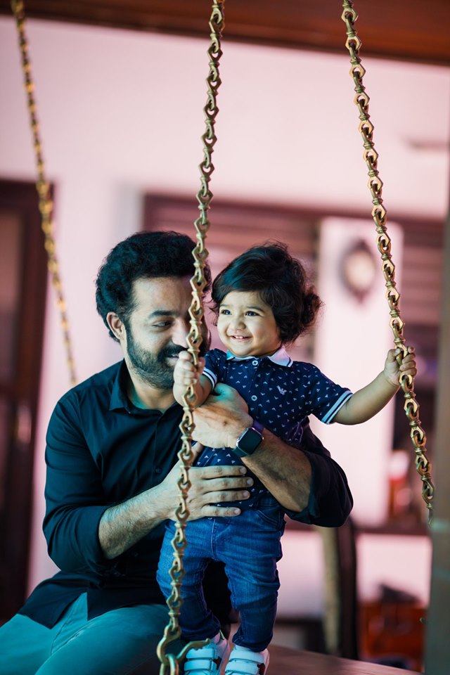 Jr NTR with Son